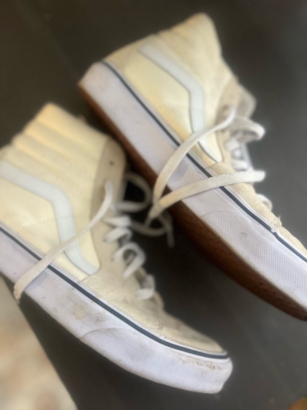 Vans White High-Top Skate Sneakers